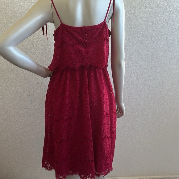 Sezane The Nova Dress in Raspberry - Picture 8 of 8